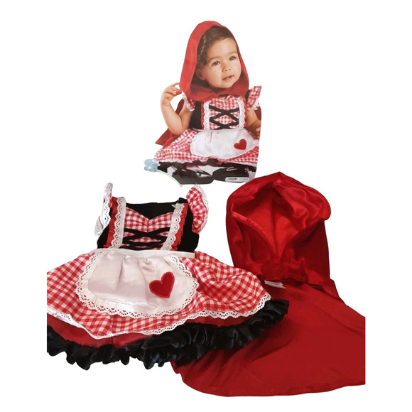 Spirit Halloween Baby Infant Little Red Riding Hood Halloween Costume 0-6 Months - Picture 10 of 12